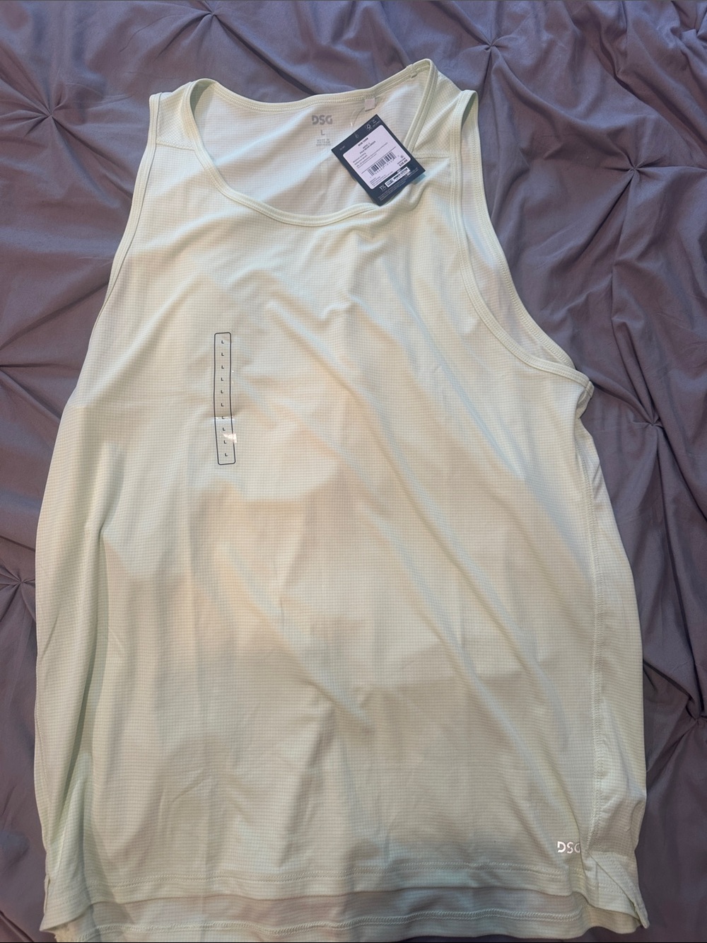 DSG Pale Neon Green Men's Run Tank